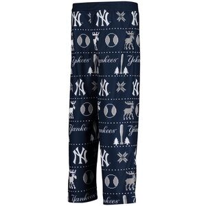NWOT New York Yankees Allover Print Holiday Sleep Lounge Pants